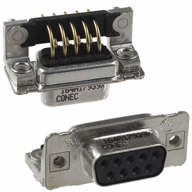 164A17939X CONN D-SUB RCPT 9POS R/A SLDR