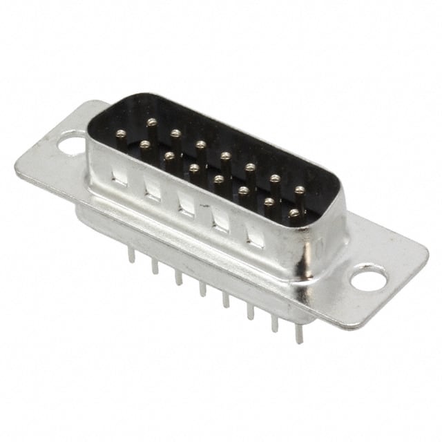 A-DS 15 PP/Z CONN D-SUB PLUG 15POS VERT SLDR