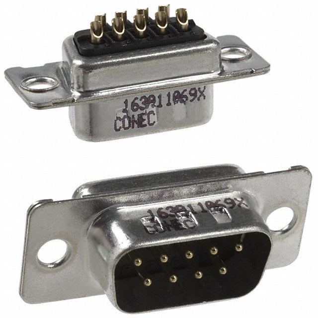 163A11069X CONN D-SUB PLUG 9POS SLDR CUP