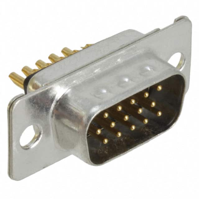 1655111 CONN D-SUB HD PLUG 15P SLDR CUP