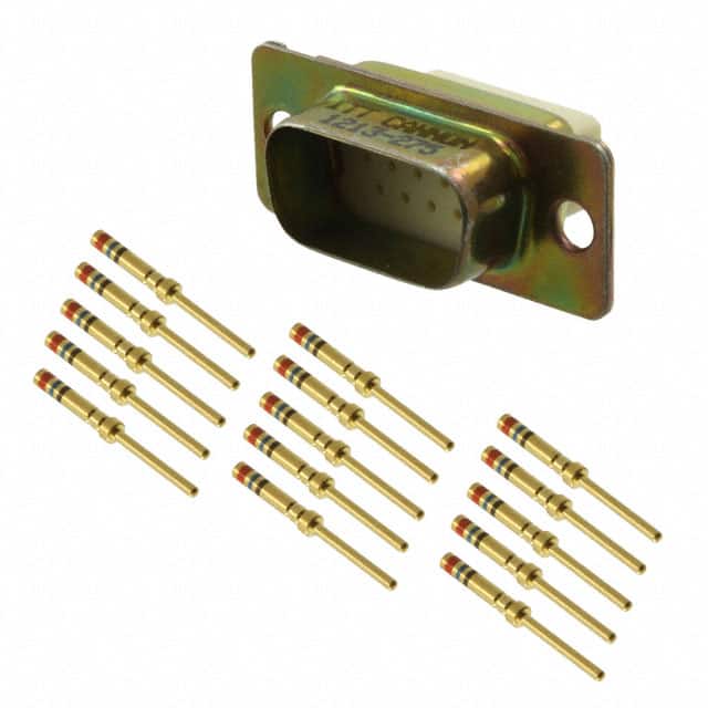 DEMA-15P CONN D-SUB HD PLUG 15P PNL MNT