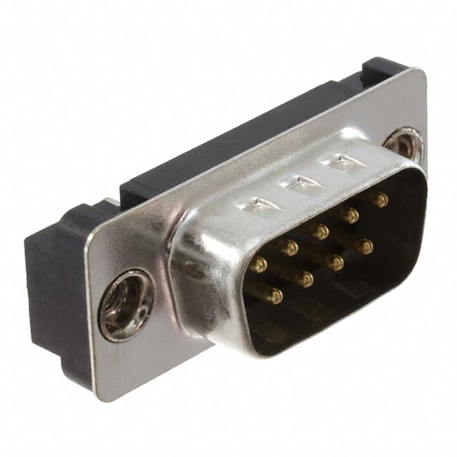 DE09-PA-M2 CONN D-SUB PLUG 9POS VERT SLDR