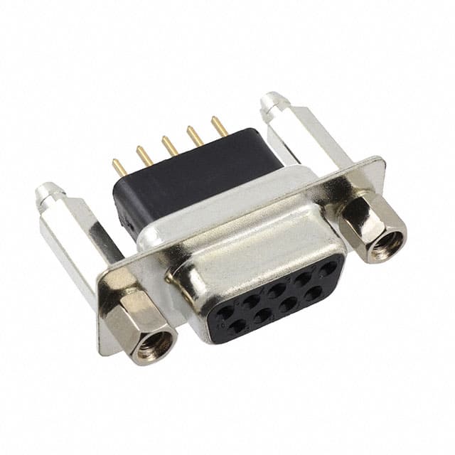 DE09-SE-1-BL-JS CONN D-SUB RCPT 9POS VERT SLDR