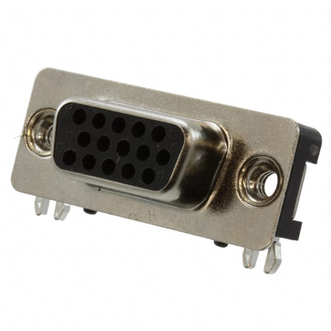 33DSMT1-E15SNCT CONN D-SUB HD RCPT 15POS SMD R/A