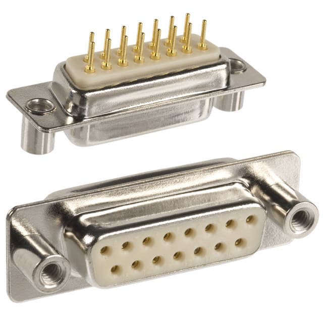 172-E15-213R031 CONN D-SUB RCPT 15P PNL MNT SLDR