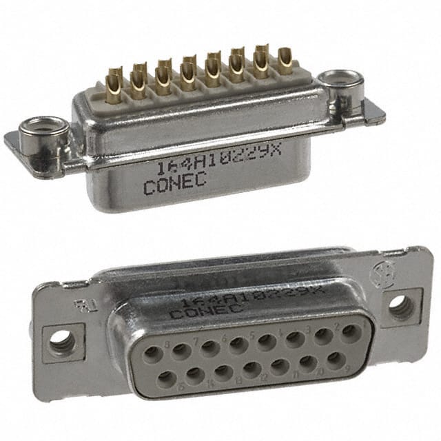 164A10229X CONN D-SUB RCPT 15POS SLDR CUP