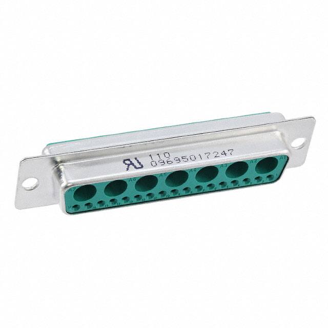 09695017247 CONN D-SUB RCPT 24POS SLDR CUP
