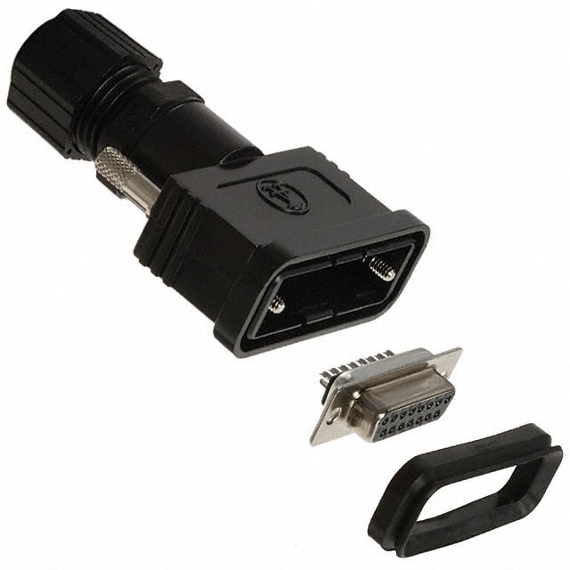 A-DF15-HOOD-WP CONN D-SUB RCPT 15POS SLDR CUP