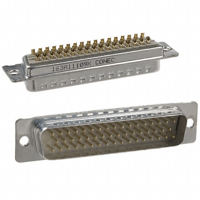 163A11109X CONN D-SUB PLUG 50POS SLDR CUP