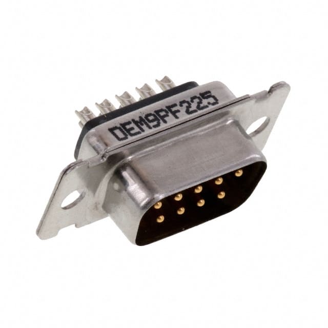 DEM9PF225 CONN D-SUB PLUG 9POS PNL MNT