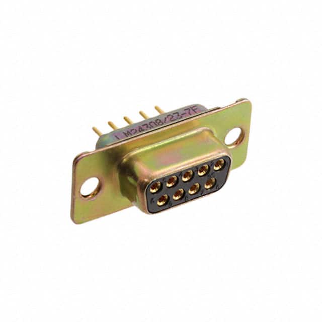 M24308/23-7F CONN DSUB RCPT 9POS PNL MNT SLDR