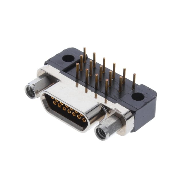 MDLM-15SCBRP-F222 CONN MICRO-D RCPT 15POS R/A SLDR