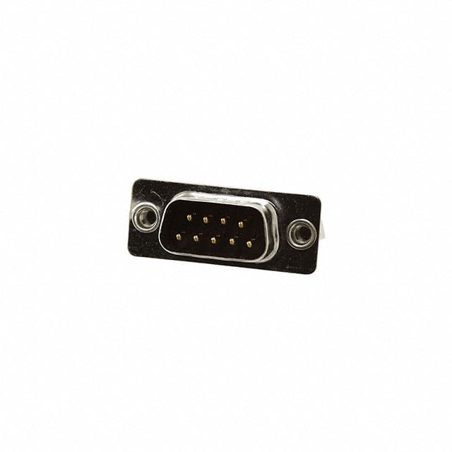 DE09-PT-1-BL CONN D-SUB PLUG 9POS VERT SLDR