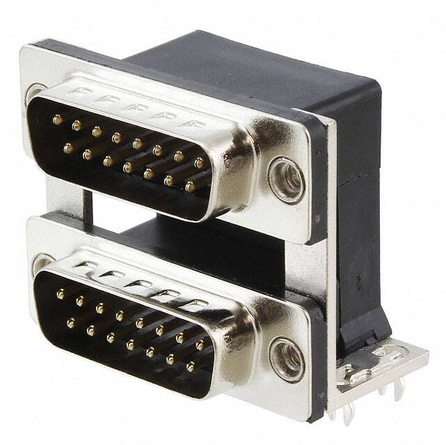 ASUB-277-15TP23 CONN D-SUB PLUG 15POS R/A SLDR