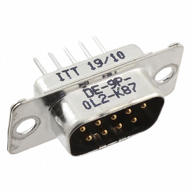 DE-9P-OL2-K87 CONN D-SUB PLUG 9P PNL MNT SLDR
