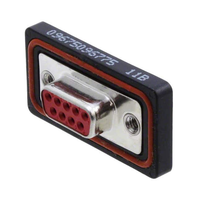 09675096775 CONN D-SUB RCPT 9P PNL MNT SLDR