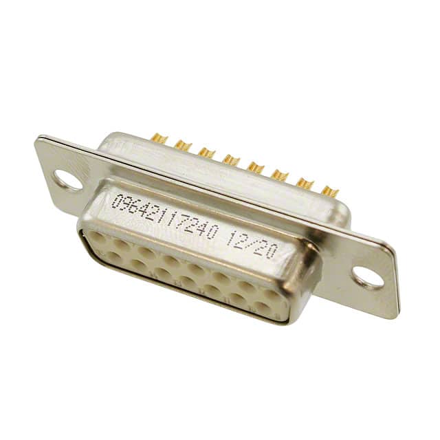 09642117240 CONN D-SUB RCPT 15POS SLDR CUP