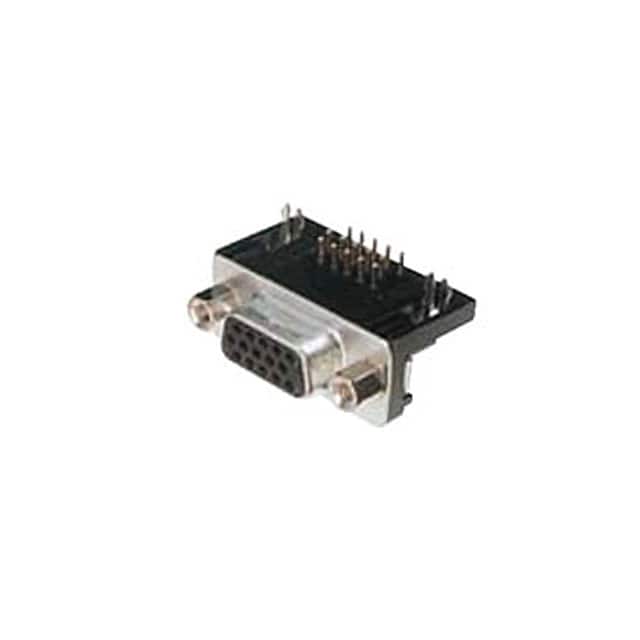 A-HDF 15 A-KG/T CONN D-SUB HD RCPT 15P R/A SLDR