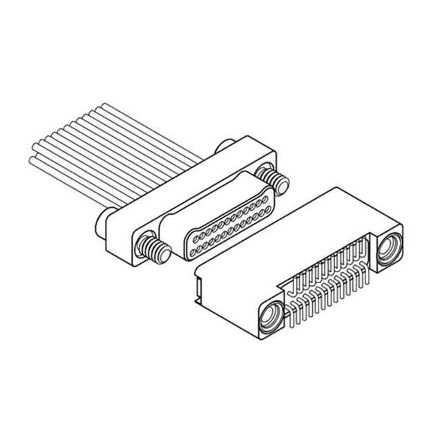 NK-2B2-015-225-TH00 NANO-D CONNECTORS (0.025" / 0.64