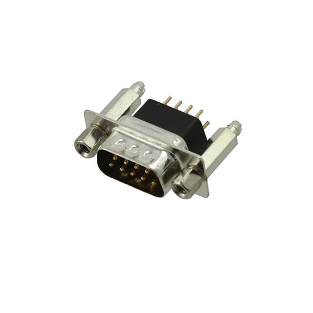 DE09-PE-1-BL-JS CONN D-SUB PLUG 9POS VERT SLDR