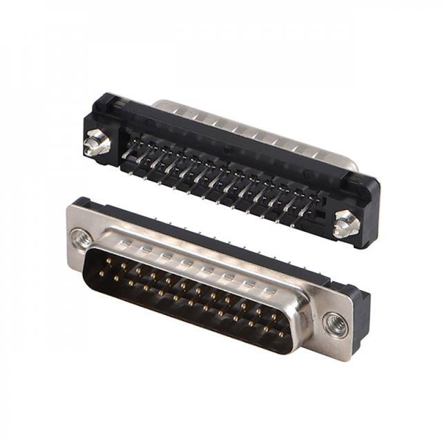 A-DS 25 PP/LP-T1-THT CONN D-SUB PLUG 25POS VERT SLDR