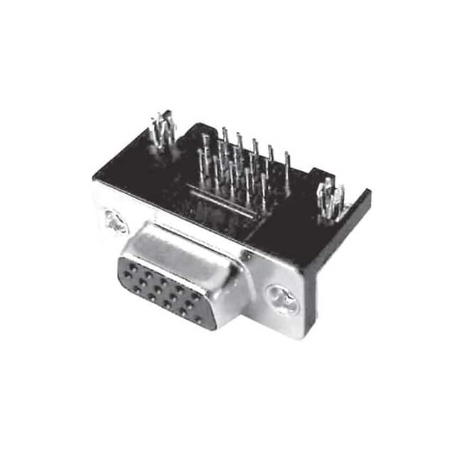 L777HDE15PD1CH4F CONN D-SUB HD PLUG 15P R/A SLDR