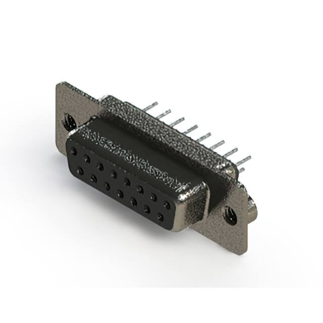 628-015-620-042 CONN D SUB RCPT 15POS VERT METAL