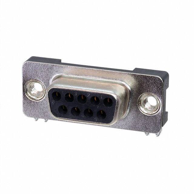 DE09-SS-24 CONN D-SUB RCPT 9P SMD R/A SLDR
