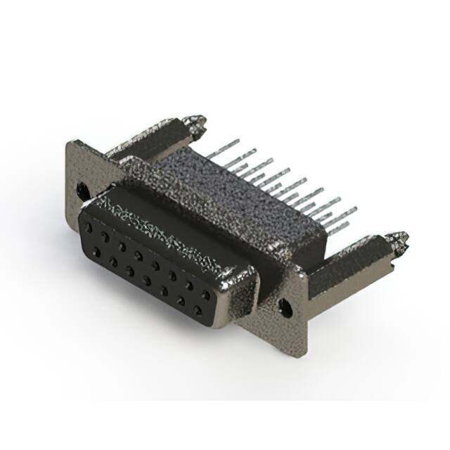 628-015-281-076 CONN D-SUB RCPT 15POS VERT SLDR