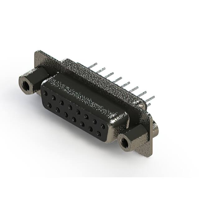 628-015-620-043 CONN D SUB RCPT 15POS VERT METAL