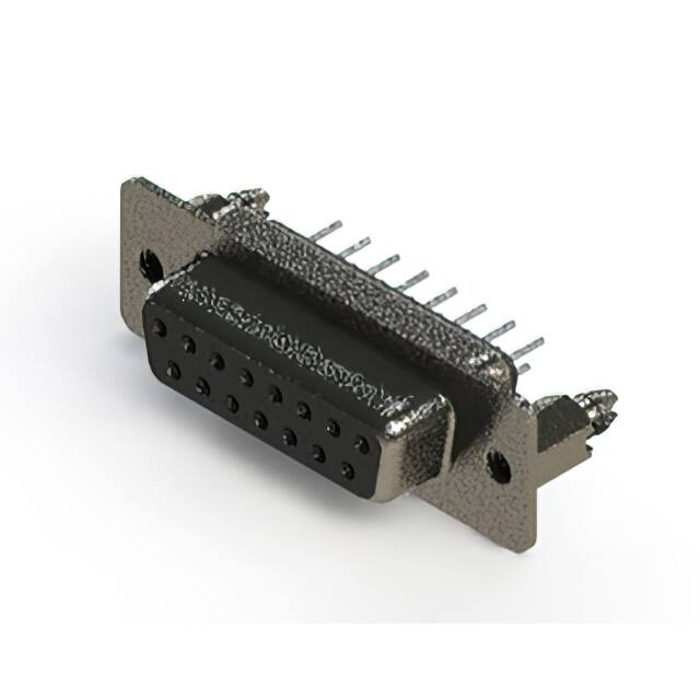 628-015-620-046 CONN D SUB RCPT 15POS VERT METAL