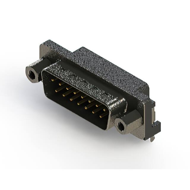 623-015-261-033 CONN D SUB PLUG 15POS R/A .200