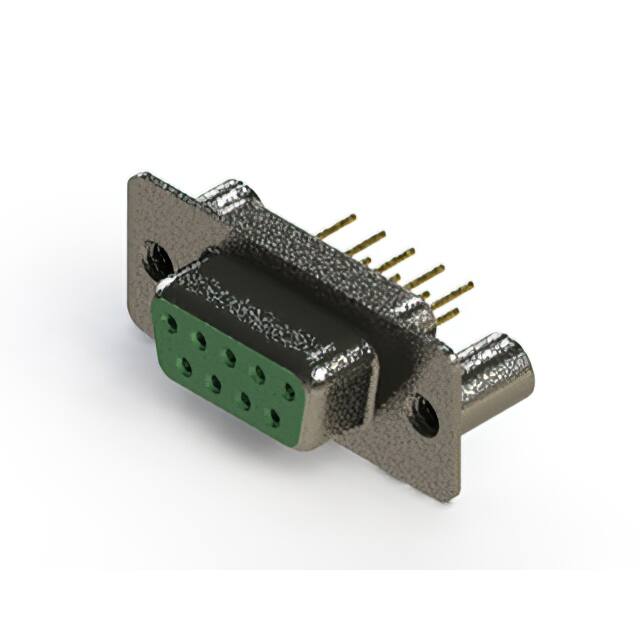 628-M09-221-GN3 628M SERIES VERTICAL D-SUB RECEP