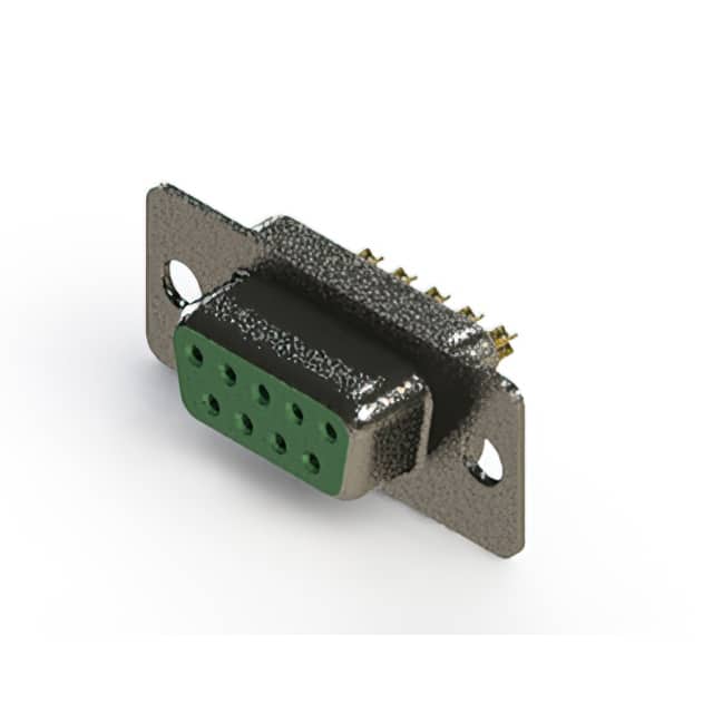 628-M09-222-GN1 628M SERIES VERTICAL D-SUB RECEP