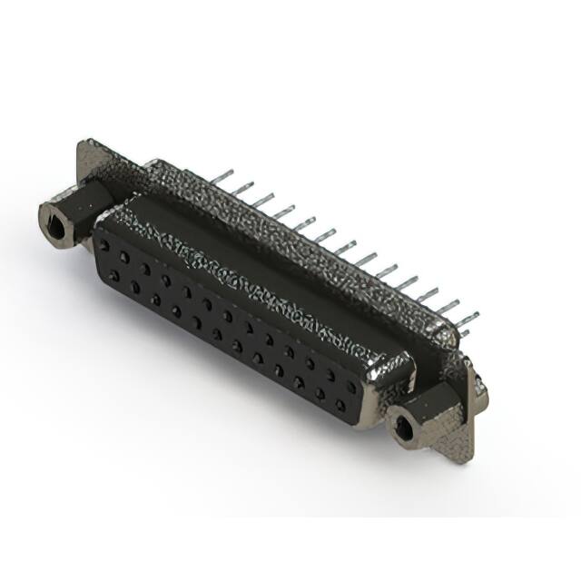 628-025-620-043 CONN D SUB RCPT 25POS VERT METAL