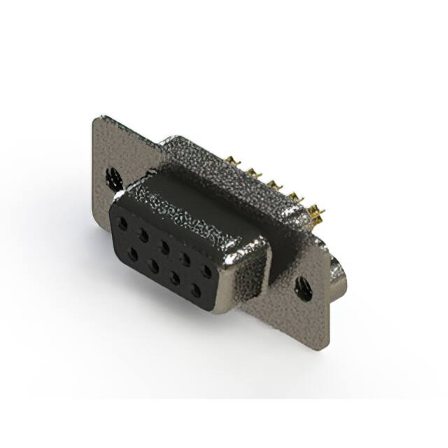 628-M09-222-BN2 628M SERIES VERTICAL D-SUB RECEP