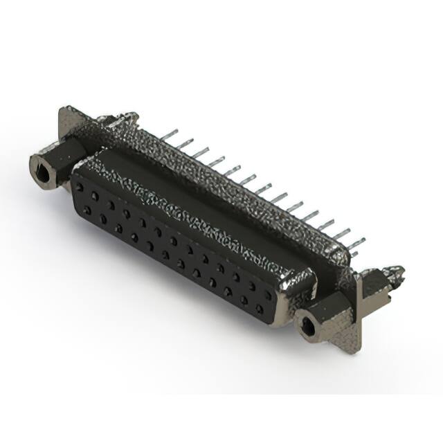 628-025-620-047 CONN D SUB RCPT 25POS VERT METAL
