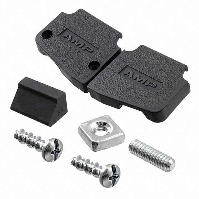 5206390-1 CONN BACKSHELL 25P 45/180DEG BLK