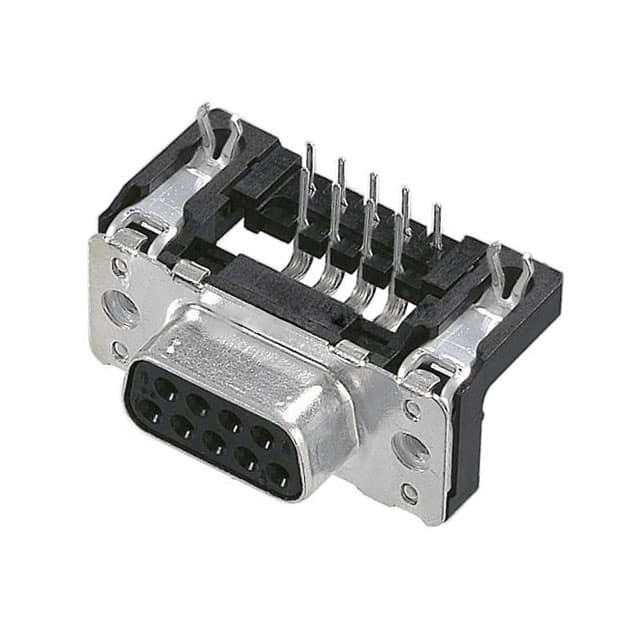 09661567613 CONN D-SUB RCPT 9POS R/A SLDR