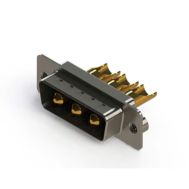 627-3W3-222-4NA CONN D-SUB PLUG 3POS SLDR CUP