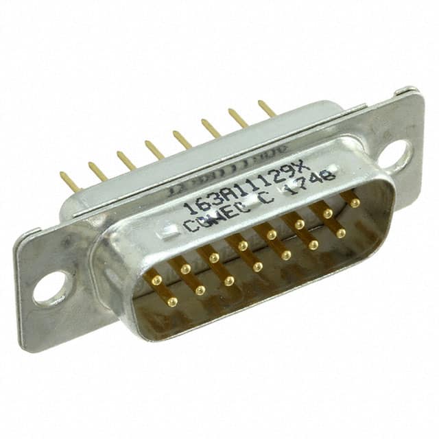 163A11129X CONN D-SUB PLUG 15POS VERT SLDR