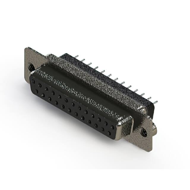 628-025-228-042 CONN D SUB RCPT 25POS VERT METAL