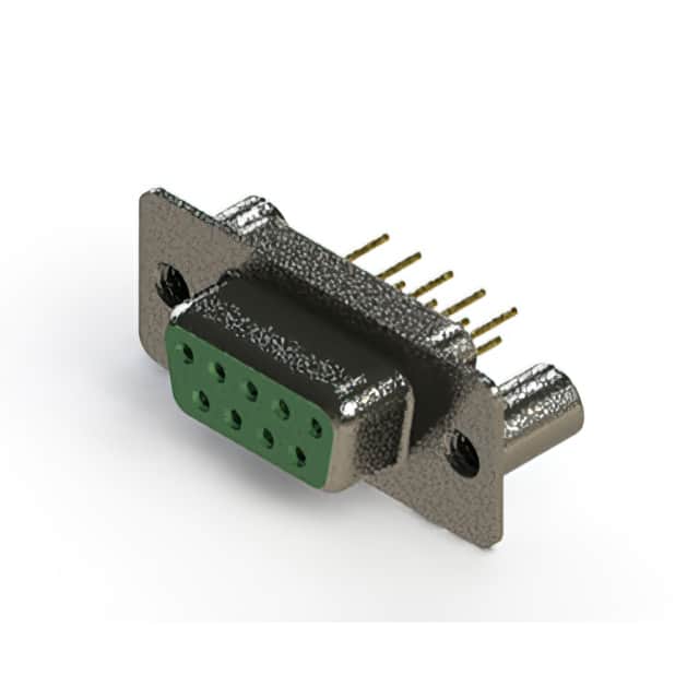 628-M09-321-GT3 628M SERIES VERTICAL D-SUB RECEP