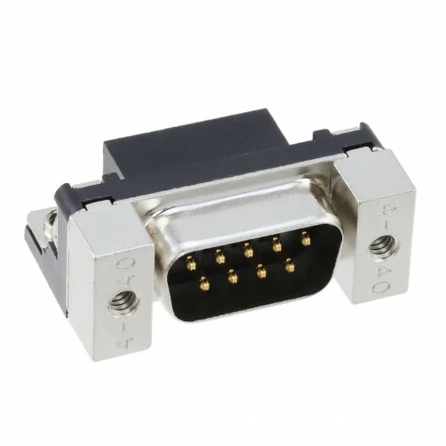 RDED-9P-LN(4-40)(55) CONN D-SUB PLUG 9POS R/A SLDR