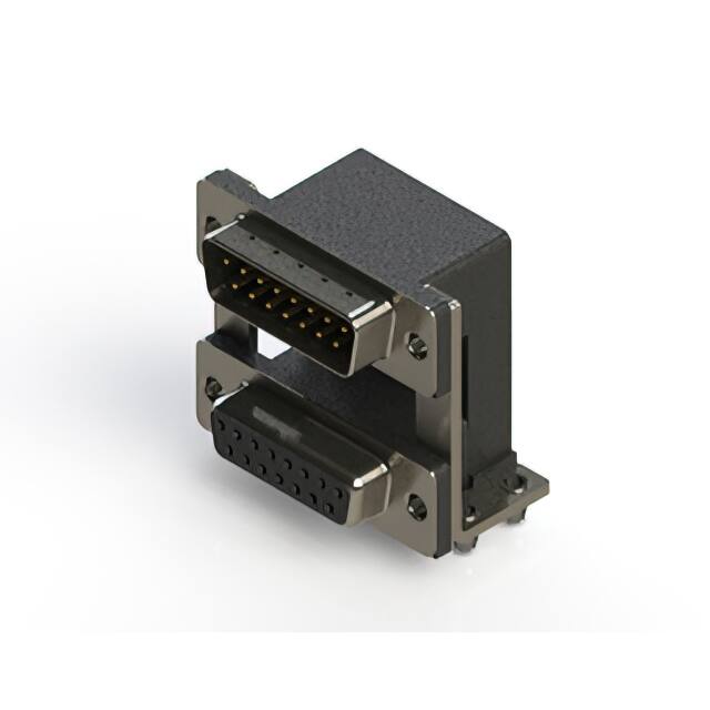 663-015-664-04A CONN D-SUB PLUG/RCPT 15P R/A SLD