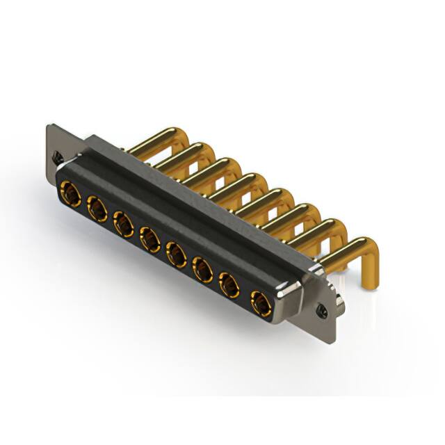 630-8W8-250-3T2 CONN D-SUB RCPT 8POS R/A SLDR