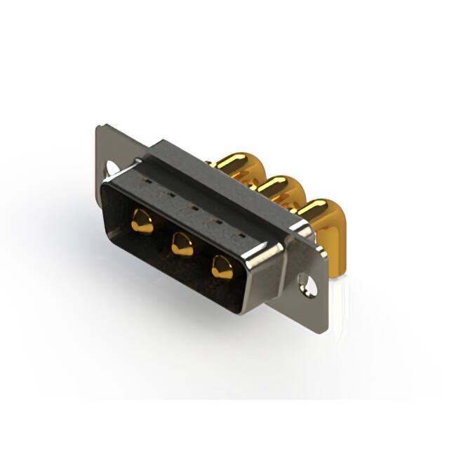 629-3W3-640-4T1 CONN D-SUB PLUG 3POS R/A SLDR