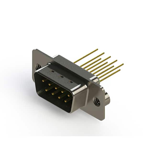 627-M09-323-GT2 CONN D-SUB PLUG 9POS VERT SLDR