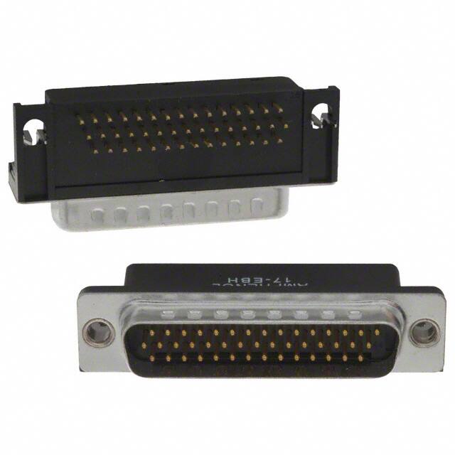 17EBH-044-P-AM-0-10 CONN D-SUB HD PLUG 44P R/A SLDR