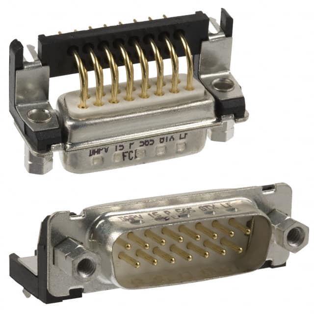 DAPV15P565GTXLF CONN D-SUB PLUG 15POS R/A SLDR
